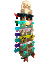 Стойка для скейтбордов Пирамида, островная, 184 см