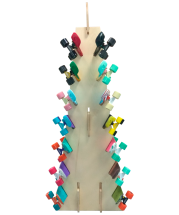 Стойка для скейтбордов Пирамида, островная, 184 см