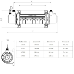 Теплообменник Elecro SST-95 95 кВт, фото 4 Теплообменник Elecro SST-95 95 кВт, фото 4