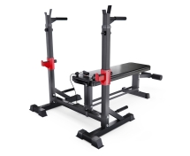 Прямая скамья со стойками под штангу DFC AKYEN