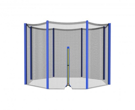 Батут DFC Trampoline Fitness 5ft наружн.сетка, синий (152см), фото 2