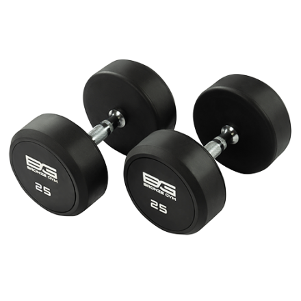 BRONZE GYM BG-PA-DB-R250 Гантель обрезиненная 25 кг, фото 1