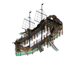 Детская игровая площадка Флагман (Летучий голландец) (винтовой скат) ДИК 2.03.3.03-11, фото 2 Детская игровая площадка Флагман (Летучий голландец) (винтовой скат) ДИК 2.03.3.03-11, фото 2