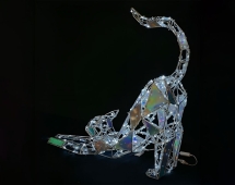 Световая полигональная фигура Кошечка dr005