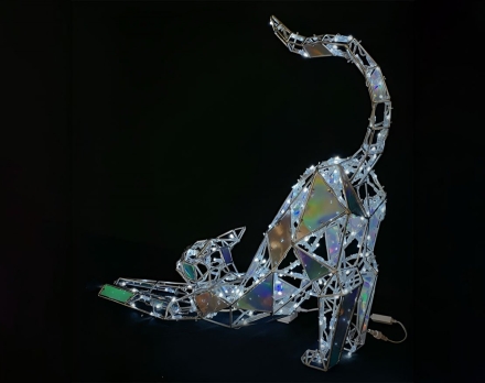 Световая полигональная фигура Кошечка dr005, фото 1