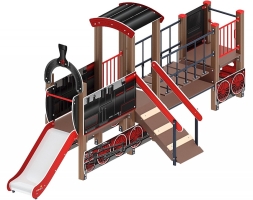 Детская игровая площадка Паровозик ДИК 1.03.5.01-12 H=750, фото 1