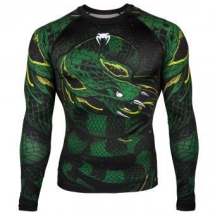 Рашгард Venum Green Viper Black/Green L/S