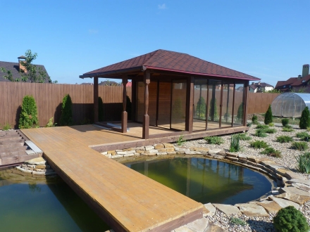 Застекленная беседка ОАЗИС С ТЕРРАСОЙ, фото 4