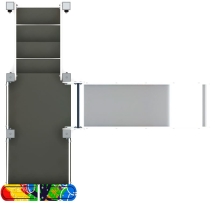 Горка с домиком - ИО 41.01.05-03 - (Граффити) H=900 Горка с домиком - ИО 41.01.05-03 - (Граффити) H=900