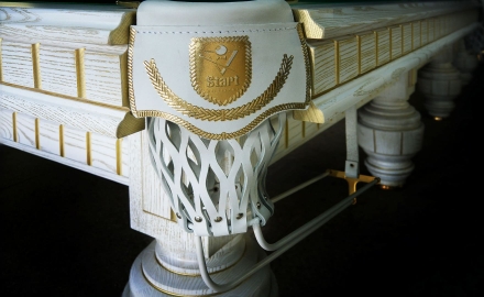 Бильярдный стол - Рыцарь 10 Футов, Русская пирамида, Сланец Orero 40 мм, фото 4