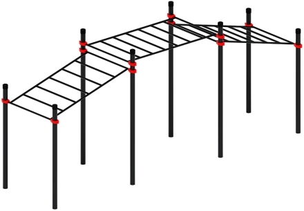 Воркаут ЛОВ 89 красный ВТ 101.22-01, фото 3