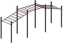 Воркаут ЛОВ 89 красный ВТ 101.22-01