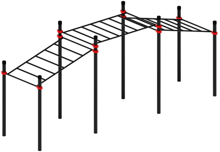 Воркаут ЛОВ 89 красный ВТ 101.22-01, фото 2