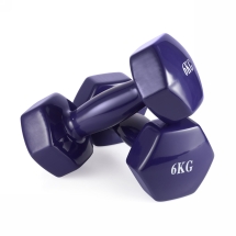 Гантель неразборная 6 кг винил Гантель неразборная 6 кг винил