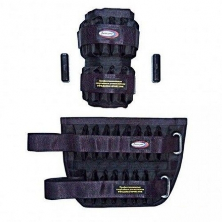 Манжеты утяжелители для ног 5 кг регулировка по 250 г, фото 3