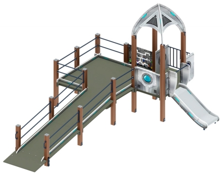 Горка Забота Космопорт (серый) ДОВ 20.14.03-02 Н 750, фото 1