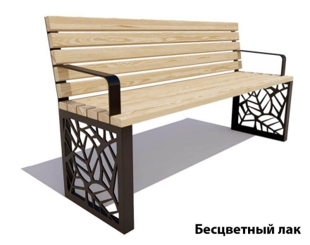 Парковая скамейка Севастополь, Лиственница 1,5 м, фото 2