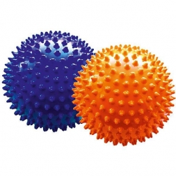 Набор мячей ёжиков ø120мм оранжевый+синий в подарочной упаковке , фото 2