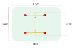 Качели-балансир Лодочка 2 КЧ096 для детской площадки, фото 3