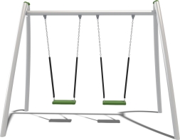 Качели двухсекционные Кураж Papercut КЧ081.00.1 для детской площадки, фото 2