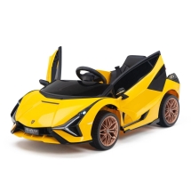 Электромобиль Lamborghini Sian 4WD желтый