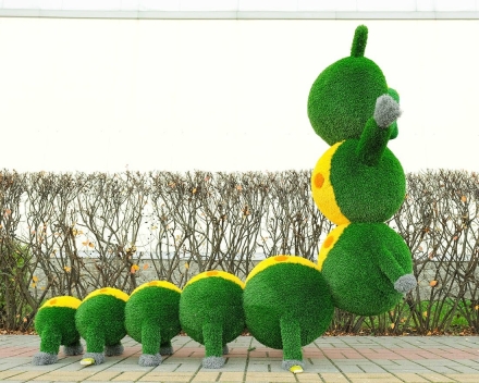 Топиари гусеница Лика, h=160см - газон Есо, фото 2