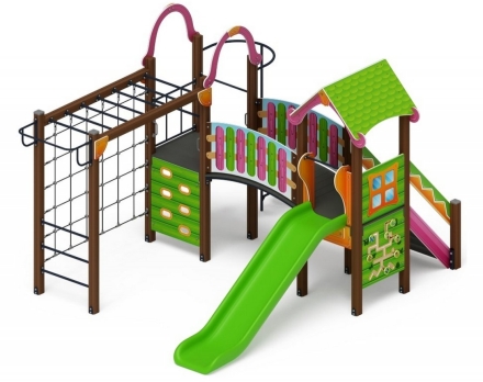 Детская игровая площадка Лукоморье ДИК 2.25.06-11 H=1200, фото 1