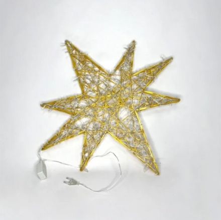 Световая фигура Звезда Рождественская плоская 0,8 м, фото 2