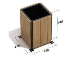 Урна деревянная, фото 2 Урна деревянная, фото 2