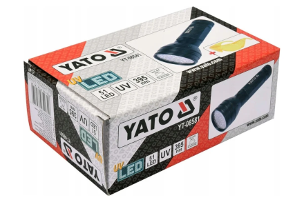 Набор для проверки утечек хладогента YATO UV фонарь 51-LED YT-08581, фото 3