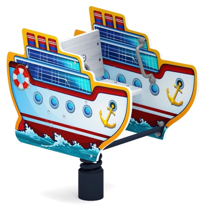 Пароходик - Качалка на пружине - ИО 22.17.01-01.И1, фото 1