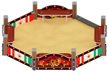 Песочница восьмигранная Карнавал (Шапито) - ИО 5.01.04-20, фото 2