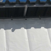 Навес односкатный с профлистом и тентом