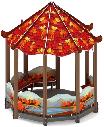 Беседка-пагода Карнавал (Осень) - МФ 10.22.01-20, фото 4