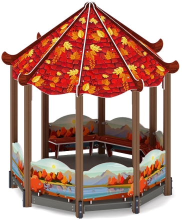Беседка-пагода Карнавал (Осень) - МФ 10.22.01-20, фото 2