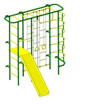 Детский спортивный комплекс Пионер С7Л зелёно/жёлтый