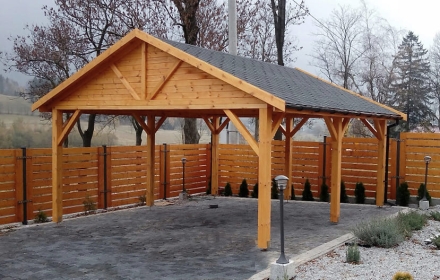 Навес для машины РАССВЕТ Базовая комплектация, фото 1