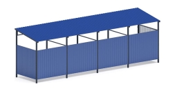 Навес контейнерной площадки для мусора (4 секции) МФ 55.02.03.4-03, фото 2