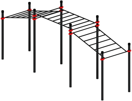Воркаут ЛОВ 108 красный ВТ 102.22-01, фото 2