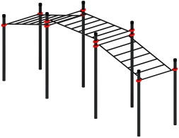 Воркаут ЛОВ 108 красный ВТ 102.22-01, фото 4