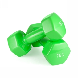 Гантель неразборная 7 кг винил, фото 2 Гантель неразборная 7 кг винил, фото 2