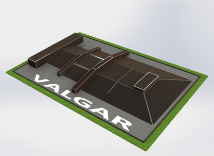 Мультифанбокс с рейлом, полупирамидой, двумя наклонными гранями и грайндбоксом, фото 1