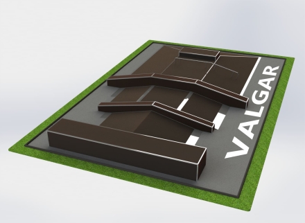 Мультифанбокс с рейлом, полупирамидой, двумя наклонными гранями и грайндбоксом, фото 2