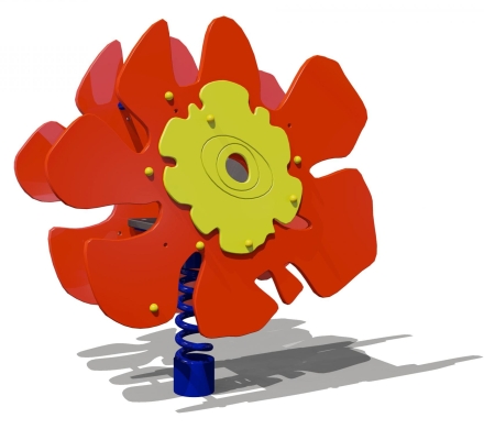 Качалка на пружине Аленький цветочек 04043 для детской площадки, фото 1