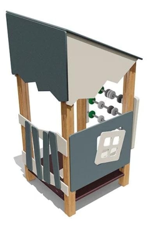 Игровой домик ВСТ 5601 со счетами для детской площадки, фото 2