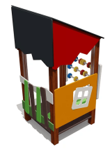 Игровой домик ВСТ 5601 со счетами для детской площадки Игровой домик ВСТ 5601 со счетами для детской площадки