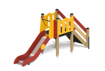 Детская горка Малый Теремок ГР-06.2 H=965 для игровой площадки Детская горка Малый Теремок ГР-06.2 H=965 для игровой площадки