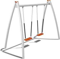 Качели двухсекционные Кураж Vector КЧ081.00.10 для детской площадки, фото 1