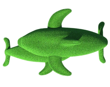 Топиари композиция Дельфины, пара - газон Eco, фото 5