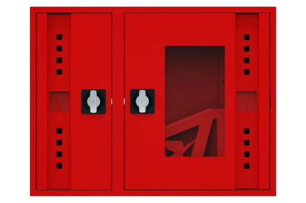 Пожарный шкаф НПО ПУЛЬС ШП-К-О-Пульс-315 НОК/ВОК(У) ручка-замок, пр/лев, нав/встр, открытый, красный, 840x650x230 мм 5501010200146, фото 1